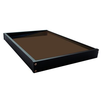 Copertină GIMI PRO 115×80 cm din oțel și plexiglas – Negru/Bronz – Negru/Bronz