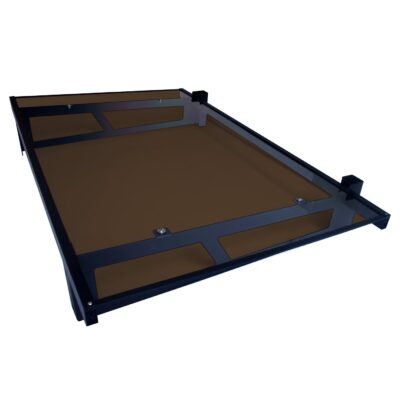 Copertină JAN PRO 140×100 cm din oțel și plexiglas – Negru/Bronz – Negru/Bronz