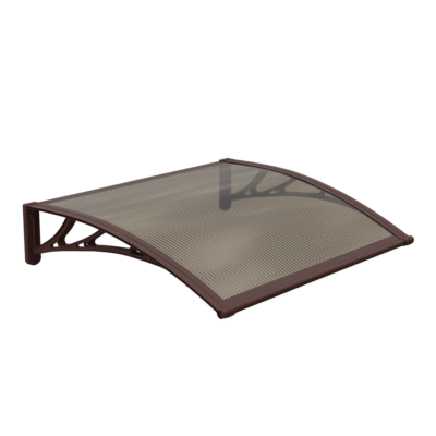 Copertină PREMIUM 60×60 cm, placă 6 mm dintr-o bucată – Maro/Bronz – Maro/Bronz