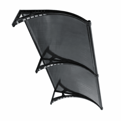 Copertină PREMIUM LUMI 300×100 cm cu senzor și panou solar – Negru/Antracit – Negru/Antracit