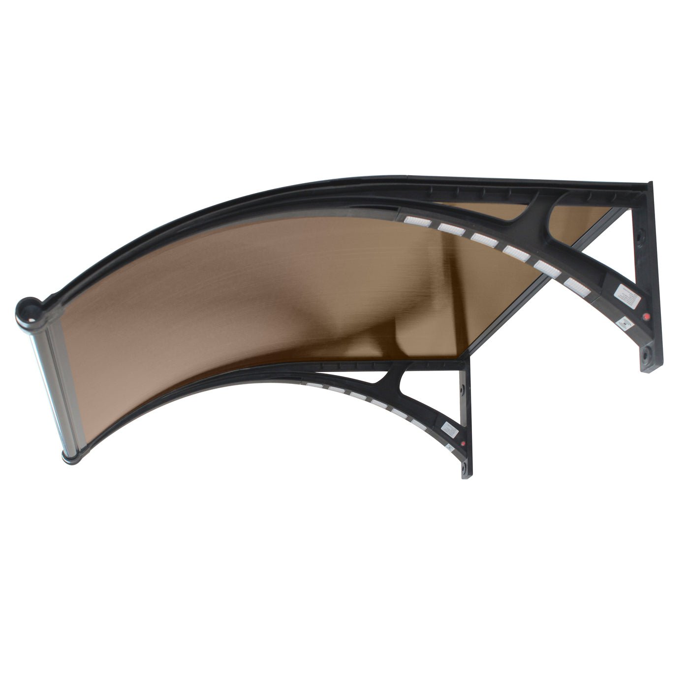 Copertină PREMIUM LUMI 120×100 cm cu senzor și panou solar – Negru/Bronz – Negru/Bronz