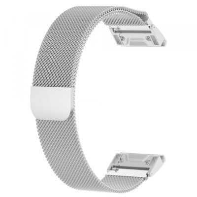 Curea Techsuit W009 pentru Garmin Instinct / Approach / Fenix Watch Series, 20mm, Argintie