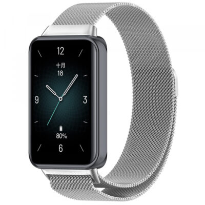 Curea Techsuit W009 pentru Honor Band 9, Argintie