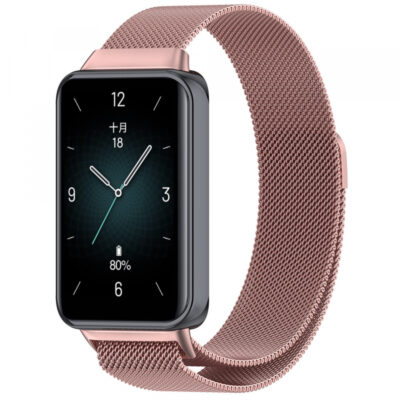 Curea Techsuit W009 pentru Honor Band 9, Roz