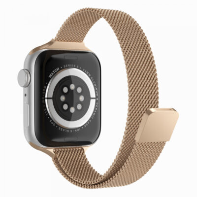 Curea Techsuit W034 pentru Apple Watch 42mm / 41mm / 40mm / 38mm Series, Aurie Inchis