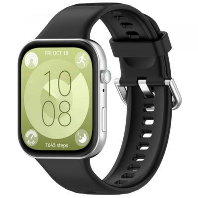 Curea Techsuit W061 pentru Huawei Watch Fit 5 Pro / Fit 5 / Fit 4 Pro / Fit 4 / Fit 3, Neagra