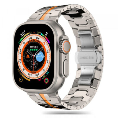Curea Techsuit W063 pentru Huawei Watch / Xiaomi Watch Series, Portocalie