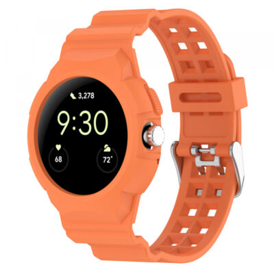 Curea Techsuit W065 pentru Google Pixel Watch 4 41mm /  Watch 3 41mm / Watch 2 / Watch, Portocalie