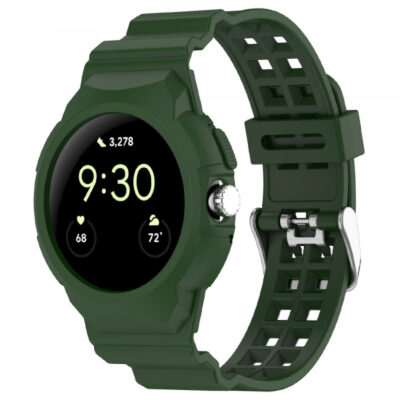 Curea Techsuit W065 pentru Google Pixel Watch 4 41mm /  Watch 3 41mm / Watch 2 / Watch, Verde