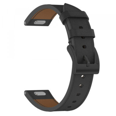 Curea Techsuit W073 pentru Huawei Watch / Garmin Watch Series, 18mm, Neagra