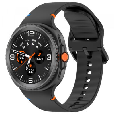 Curea Techsuit W079 pentru Samsung Galaxy Watch9 / Watch8 / Watch8 Classic Series, Neagra