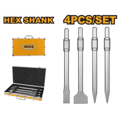 Dalti Demolator SDS – HEX Set 4buc INGCO DBC0304375