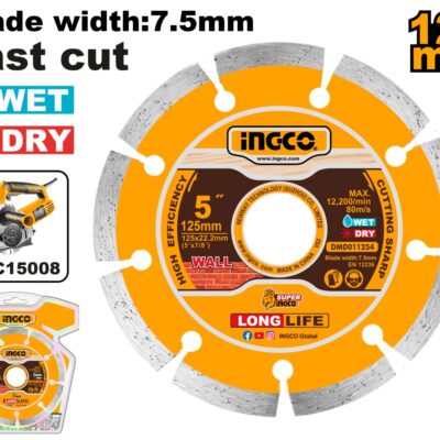 Disc Diamantat Intrerupt Profi 125×22.2mm INGCO DMD011254