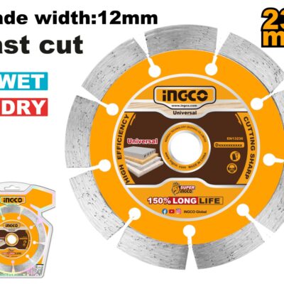 Disc Diamantat Segmentat 115x10mm Industrial INGCO DMD011151