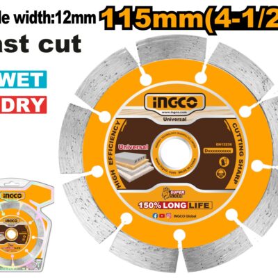 Disc Diamantat Segmentat 115x12mm INGCO DMD0111513