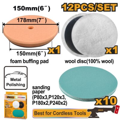 Disc Polish 150mm Set 12buc