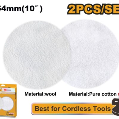Disc Polish 254mm Set 2buc Lana si Bumbac INGCO APP25402