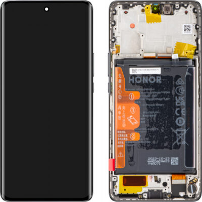 Display cu Touchscreen Honor Magic6 Lite / X50, cu Rama si Acumulator, Negru, Service Pack 0235AHHP