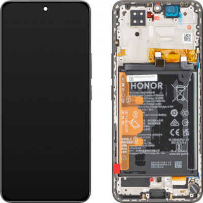 Display cu Touchscreen Honor 200, cu Rama si Acumulator, Negru, Service Pack 0235AKHV