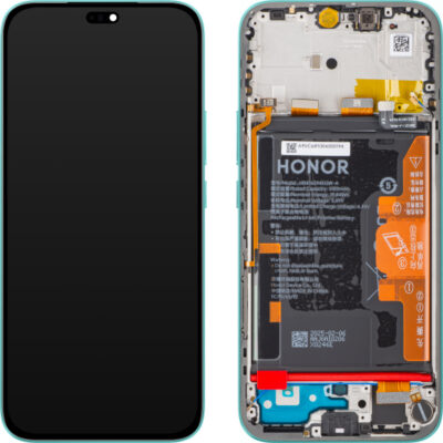 Display cu Touchscreen Honor 400 Lite, cu Rama si Acumulator, Verde (Marrs Green), Service Pack 0235ANTB