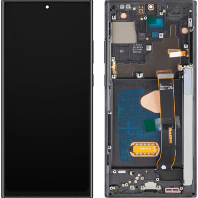 Display cu Touchscreen MP compatibil cu Samsung Galaxy Note 20 Ultra N985, cu Rama, Versiune OLED, Negru