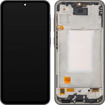 Display cu Touchscreen MP compatibil cu Samsung Galaxy A36 A366, cu Rama, Versiune OLED, Negru