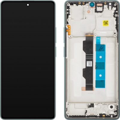Display cu Touchscreen Xiaomi Redmi Note 13 Pro 4G, cu Rama, Verde (Forest Green), Service Pack 56000100N600