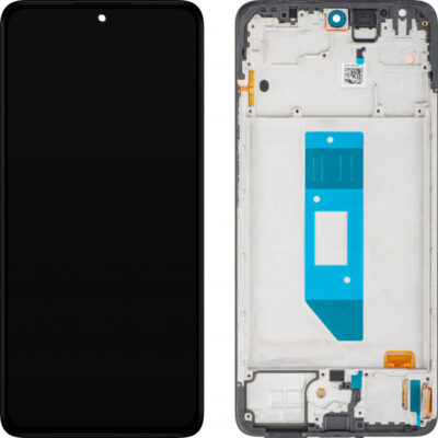 Display cu Touchscreen Xiaomi Redmi Note 14 4G, cu Rama, Versiune Globala, Negru, Service Pack 560001000O700