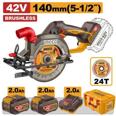 Fierastrau Circular 42V 140mm cu 2 Acumulatori
