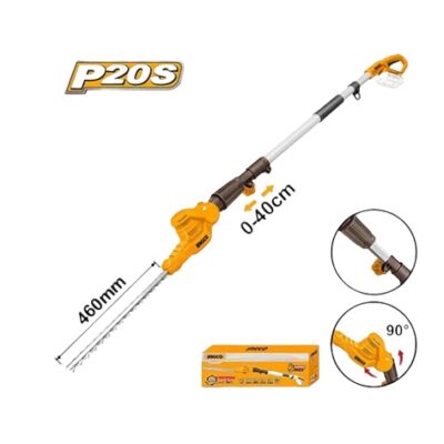 Fierastrau Gard Viu 20V Telescopic 2.4m Lama 460mm Profesional pentru Tuns Arbusti INGCO CPHT201601