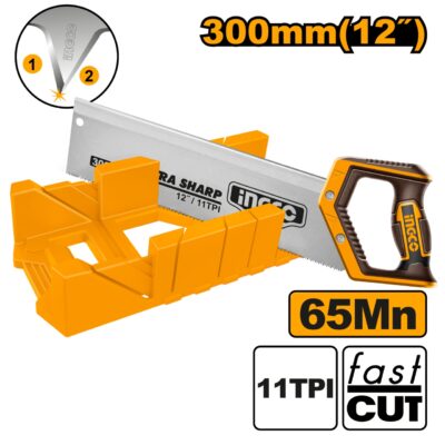 Fierastrau Manual 30cm cu Suport Pentru Taiere in Unghi INGCO HMBSB30062