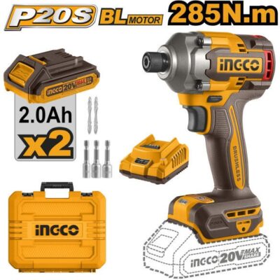 Filetanta 20V 1/4 285nm cu 2 Baterii INGCO CIRLI2028E