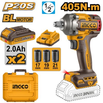 Filetanta 20V 405Nm cu Acumulatori si Incarcator INGCO CIWLI2045E