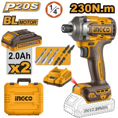 Filetanta Cu Impact 20V 230Nm INGCO CIRLI2023E