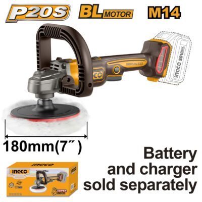 Flex Unghiular 20V Motor BL 180mm POLISH INGCO APLI2018