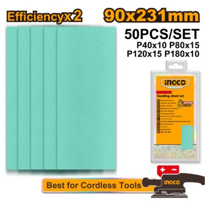 Foaie Abraziva 90x231mm Set 50buc INGCO AKFS0902311
