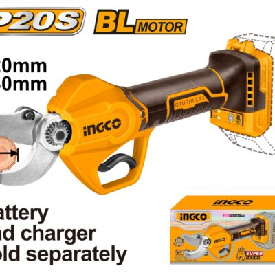 Foarfeca Electrica 20V Brushless 30mm Profesionala pentru Gradina si Vie fara Acumulator INGCO CSSLI20308