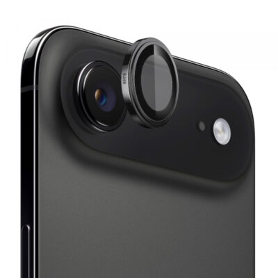 Folie de protectie Camera Spate Blueo Sapphire Crystal pentru Apple iPhone 17 Air, Sticla Securizata, Neagra