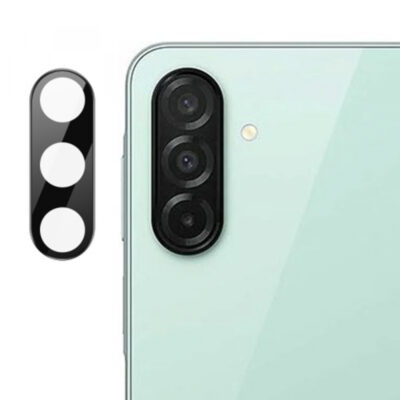 Folie de protectie Camera Spate Techsuit pentru Samsung Galaxy A26 A266, Sticla Securizata, Neagra