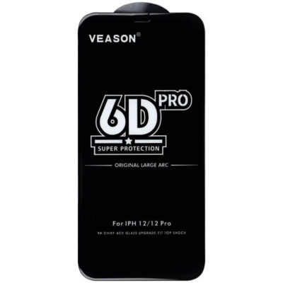 Folie de protectie Ecran Veason PRO pentru Motorola Moto E32s / E22s / E32 / G22, Sticla Securizata, Full Glue, 6D, Neagra