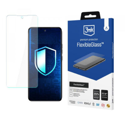 Folie de protectie Ecran 3MK FlexibleGlass pentru Samsung Galaxy A25 A256, Sticla Flexibila, Full Glue