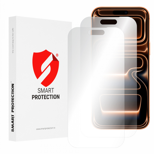 Folie de protectie Ecran Smart Protection Premium Classic pentru Apple iPhone 17 Pro Max, Plastic, Set 2 bucati