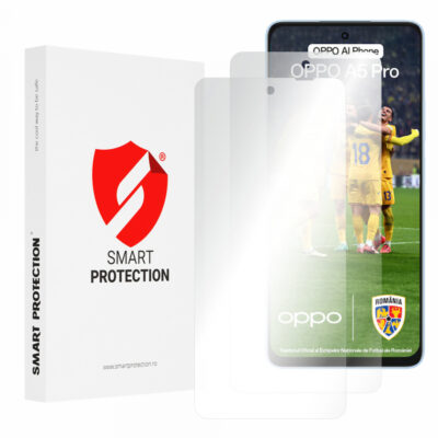 Folie de protectie Ecran Smart Protection Premium Classic pentru Oppo A5 Pro 4G / A5 Pro, Plastic, Set 2 bucati