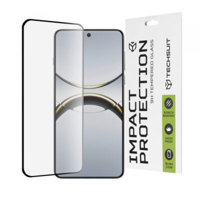 Folie de protectie Ecran Techsuit pentru Oppo Find X8 Pro, Sticla Securizata, Full Glue, 111D, Neagra