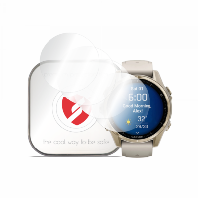 Folie Protectie Smart Protection Premium Classic pentru Garmin Fenix 8 43mm, Set 4 bucati, Plastic