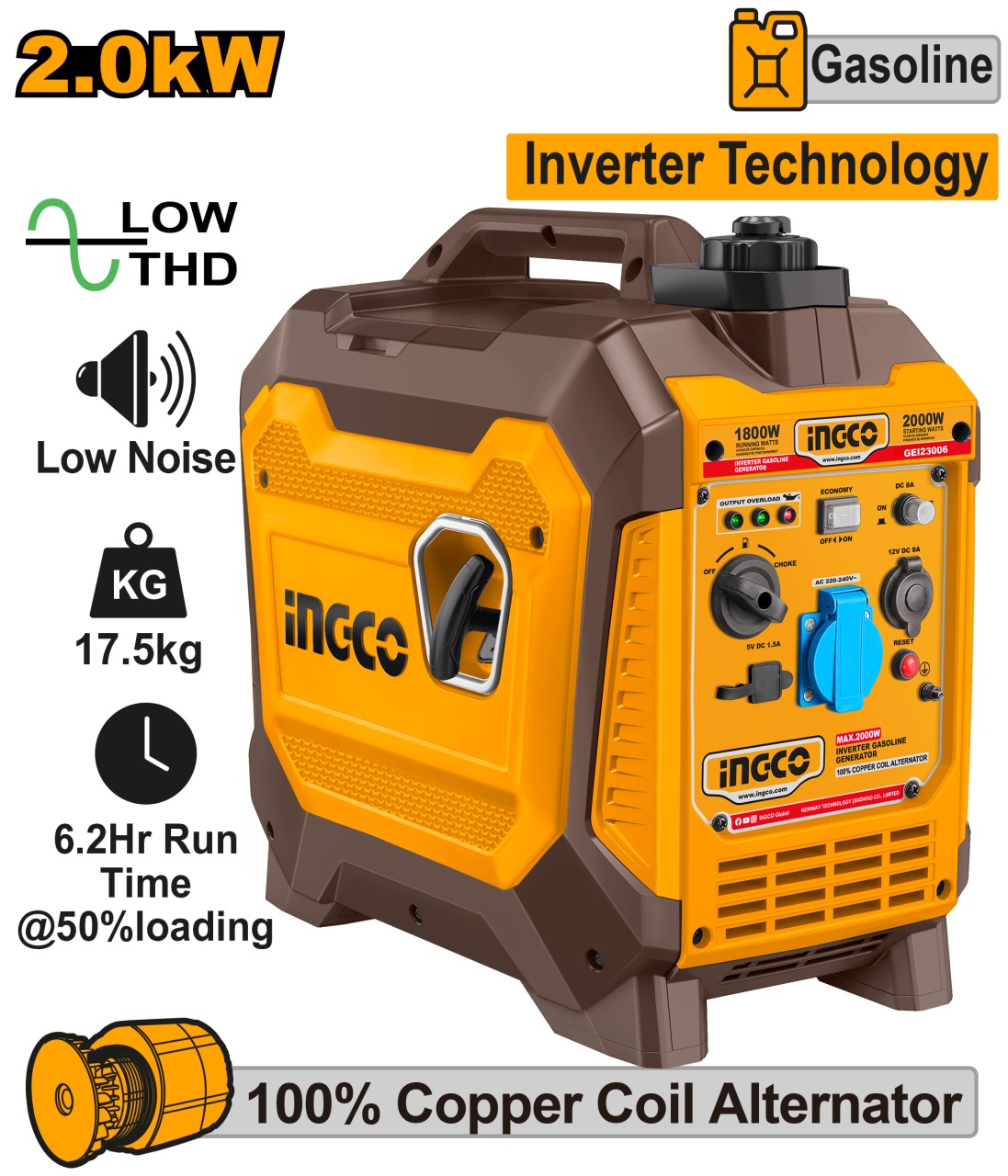 Generator 2KW Invertor INGCO GEI23006