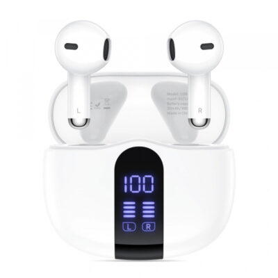 Handsfree Bluetooth Tech-Protect Ultraboost Core G2, TWS, Alb