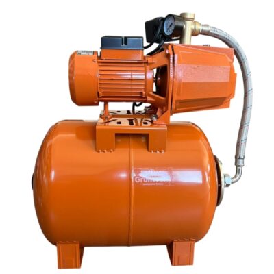 Hidrofor 50L 1.1KW GRUNWERK cu Bobinaj Cupru si Vas Expansiune, Debit 4.6m3/h si Inaltime 42m pentru Alimentare Apa Casa si Irigatii