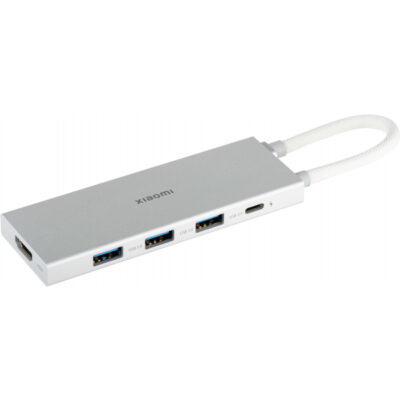 Hub USB-C Xiaomi, 3 x USB-A 3.0 – 1 x USB-C – 1 x HDMI, Alb BHR8804GL