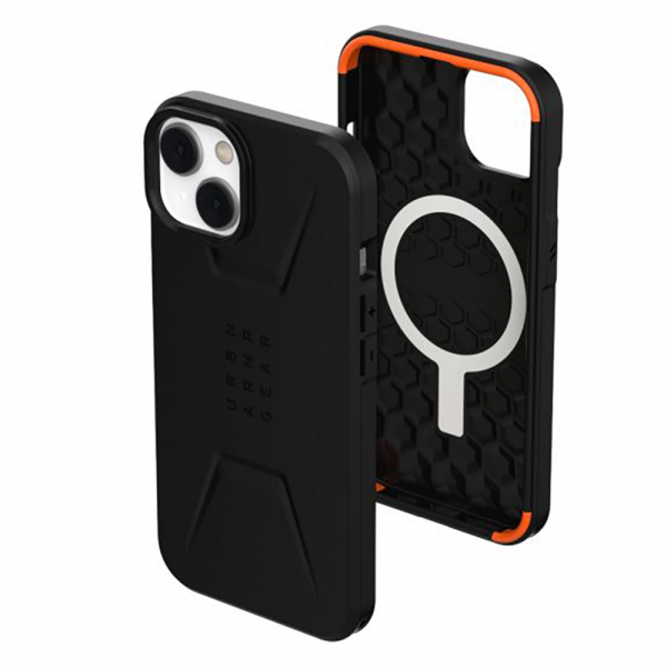 Husa MagSafe pentru Apple iPhone 14 Plus, Urban Armor Gear, Civilian, Neagra